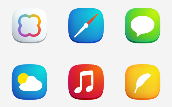 Plain iOS 7 Icons